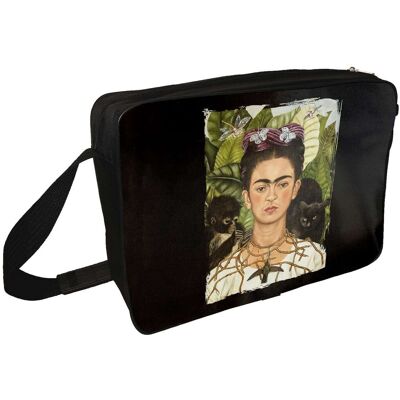 Szyjemy Sztukę Torba na ramię Autoportret z cierniowym naszyjnikiem i kolibrem Frida Kahlo Szyjemy Sztukę Torba na ramię Autoportret z cierniowym naszyjnikiem i kolibrem Frida Kahlo