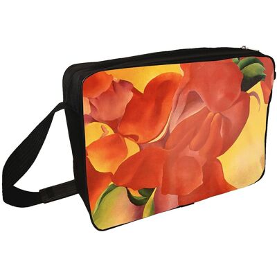 Szyjemy Sztukę Torba na ramię czerwona kanna Georgia O’Keeffe Szyjemy Sztukę Torba na ramię czerwona kanna Georgia O’Keeffe