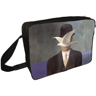 Szyjemy Sztukę Torba na ramię Mężczyzna w meloniku René Magritte Szyjemy Sztukę Torba na ramię Mężczyzna w meloniku René Magritte