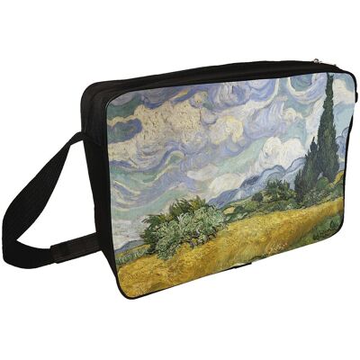 Szyjemy Sztukę Torba na ramię Pole pszenicy z cyprysami Vincent Van Gogh Szyjemy Sztukę Torba na ramię Pole pszenicy z cyprysami Vincent Van Gogh