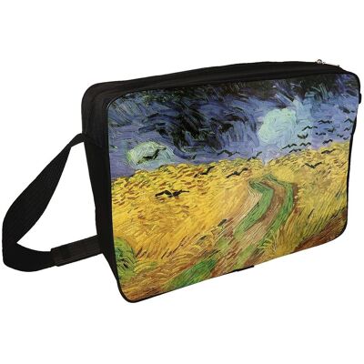 Szyjemy Sztukę Torba na ramię Pole pszenicy z krukami Vincent Van Gogh Szyjemy Sztukę Torba na ramię Pole pszenicy z krukami Vincent Van Gogh