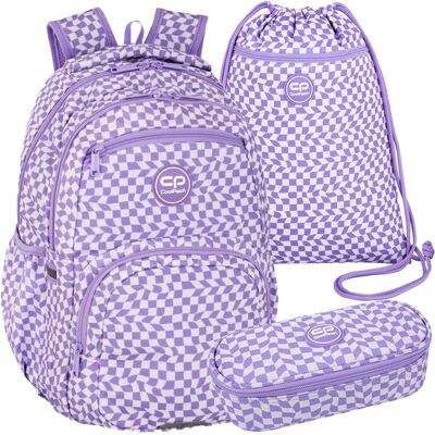 Patio Zestaw 3-Elementowy Do Klasy 4-8 Plecak Piórnik Worek Coolpack Kratka Patio Zestaw 3-Elementowy Do Klasy 4-8 Plecak Piórnik Worek Coolpack Kratka