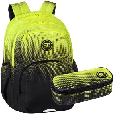 Patio Zestaw dla chłopca do klasy 4-8 plecak i piórnik Coolpack Gradient czarno żółty Patio Zestaw dla chłopca do klasy 4-8 plecak i piórnik Coolpack Gradient czarno żółty