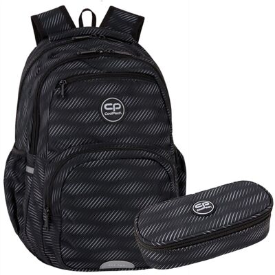 Patio Zestaw Dla Chłopca Do Klasy 4-8 Plecak I Piórnik Coolpack Obsydian Patio Zestaw Dla Chłopca Do Klasy 4-8 Plecak I Piórnik Coolpack Obsydian