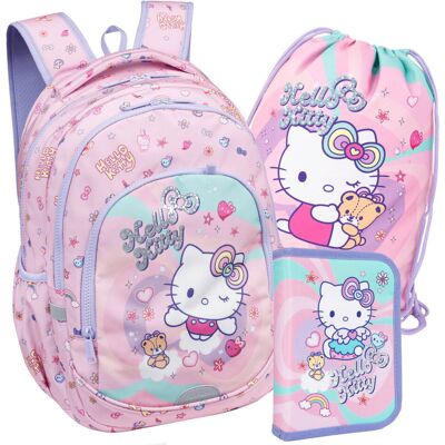 Patio Dystrybucja Sp. z o.o. ZESTAW HELLO KITTY 3-CZĘŚCI PLECAK WOREK PIÓRNIK POJEDYŃCZY Patio Dystrybucja Sp. z o.o. ZESTAW HELLO KITTY 3-CZĘŚCI PLECAK WOREK PIÓRNIK POJEDYŃCZY