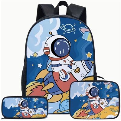 Inny producent Zestaw szkolny Astronauta w Kosmosie Plecak+Lunch Box+Piórnik (kolor niebieski) Kosmiczna Strefa Inny producent Zestaw szkolny Astronauta w Kosmosie Plecak+Lunch Box+Piórnik (kolor niebieski) Kosmiczna Strefa