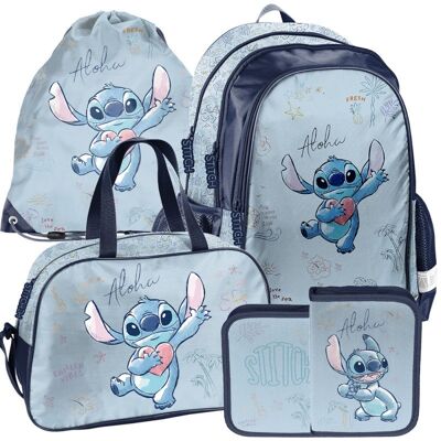 Paso Zestaw szkolny plecak piórnik torba Lilo i Stitch Blue Paso Zestaw szkolny plecak piórnik torba Lilo i Stitch Blue