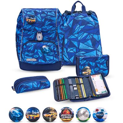 BELMIL Zestaw szkolny Premium Comfy Plus Glacier Blue, 5-częściowy BELMIL Zestaw szkolny Premium Comfy Plus Glacier Blue, 5-częściowy