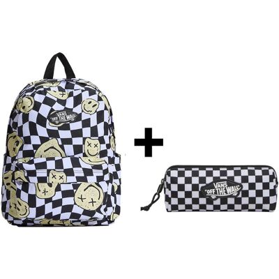 Zestaw Vans - Plecak dziecięcy OLD SKOOL GROM CHECK VN000H56YB2 + Piórnik OLD SKOOL PENCIL POUCH VN000H58Y28 Black/White Checkboard ONE SIZE Zestaw Vans - Plecak dziecięcy OLD SKOOL GROM CHECK VN000H56YB2 + Piórnik OLD SKOOL PENCIL POUCH VN000H58Y28 Black/White Checkboard ONE SIZE