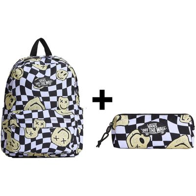 Zestaw Vans - Plecak dziecięcy OLD SKOOL GROM CHECK VN000H56YB2 + Piórnik OLD SKOOL PENCIL POUCH VN000H58YB2 Black/White Checkboard ONE SIZE Zestaw Vans - Plecak dziecięcy OLD SKOOL GROM CHECK VN000H56YB2 + Piórnik OLD SKOOL PENCIL POUCH VN000H58YB2 Black/White Checkboard ONE SIZE