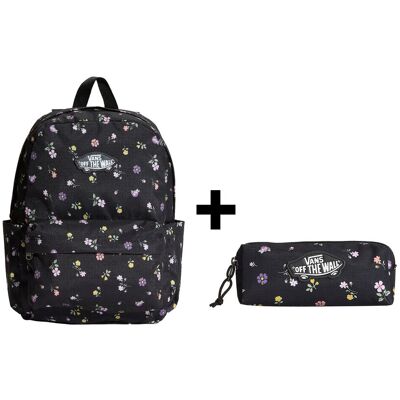 Zestaw Vans - Plecak dziecięcy OLD SKOOL GROM VN000H56HTL + Piórnik OLD SKOOL PENCIL POUCH VN000H58HTL Black/Matte Purple ONE SIZE Zestaw Vans - Plecak dziecięcy OLD SKOOL GROM VN000H56HTL + Piórnik OLD SKOOL PENCIL POUCH VN000H58HTL Black/Matte Purple ONE SIZE