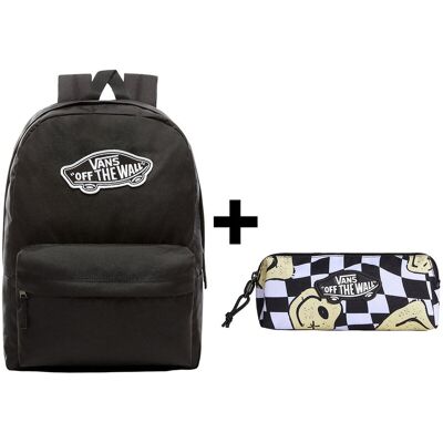 Zestaw Vans - Plecak OLD SKOOL CLASSIC VN000H4YBLK Black + Piórnik OLD SKOOL PENCIL POUCH VN000H58YB2 Black/White ONE SIZE Zestaw Vans - Plecak OLD SKOOL CLASSIC VN000H4YBLK Black + Piórnik OLD SKOOL PENCIL POUCH VN000H58YB2 Black/White ONE SIZE