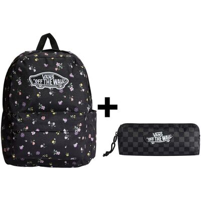 Zestaw Vans - Plecak OLD SKOOL CLASSIC VN000H4YHTL Black/Matte Purple + Piórnik OLD SKOOL PENCIL POUCH VN000H58BA5 Black/Charcoal ONE SIZE Zestaw Vans - Plecak OLD SKOOL CLASSIC VN000H4YHTL Black/Matte Purple + Piórnik OLD SKOOL PENCIL POUCH VN000H58BA5 Black/Charcoal ONE SIZE