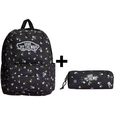 Zestaw Vans - Plecak OLD SKOOL CLASSIC VN000H4YHTL + Piórnik OLD SKOOL PENCIL POUCH VN000H58HTL Black/Matte Purple ONE SIZE Zestaw Vans - Plecak OLD SKOOL CLASSIC VN000H4YHTL + Piórnik OLD SKOOL PENCIL POUCH VN000H58HTL Black/Matte Purple ONE SIZE