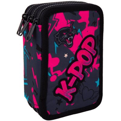 Patio Coolpack Jumper 3 Piórnik Potrójny Z Wyposażeniem K-Pop Dark F067036 Patio Coolpack Jumper 3 Piórnik Potrójny Z Wyposażeniem K-Pop Dark F067036