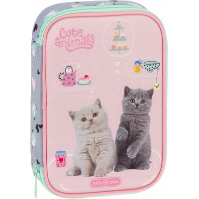 Ars una Cute Animals Piórnik Cztery Ścianki Z Kotkami Koty Ars una Cute Animals Piórnik Cztery Ścianki Z Kotkami Koty