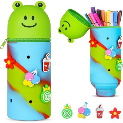 Inny producent Piórnik 210mm X 65mm Silikonowy Wyszuwany Żaba Inny producent Piórnik 210mm X 65mm Silikonowy Wyszuwany Żaba