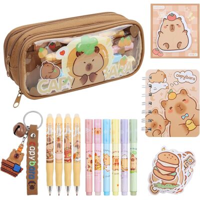 Inny producent Piórnik Capybara Z Akcesoriami 15 Sztuk Kawai Inny producent Piórnik Capybara Z Akcesoriami 15 Sztuk Kawai