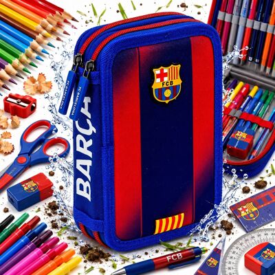 Piórnik Podwójny Fc Barcelona Z Wyposażeniem 2 Komory Szkolny Lekki Piórnik Podwójny Fc Barcelona Z Wyposażeniem 2 Komory Szkolny Lekki