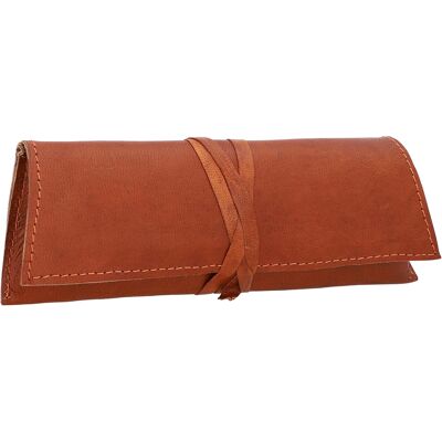 Inny producent Piórnik Skórzany Vintage Brązowy Kompaktowy 18 X 6.5x3cm Inny producent Piórnik Skórzany Vintage Brązowy Kompaktowy 18 X 6.5x3cm
