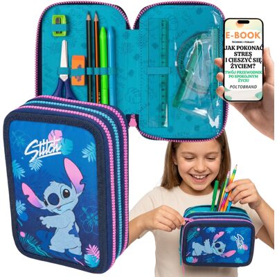 COOLPACK Piórnik Szkolny Stitch Z Pełnym Wyposażeniem Dla Chłopaka Dziewczyny + E-Book-1 COOLPACK Piórnik Szkolny Stitch Z Pełnym Wyposażeniem Dla Chłopaka Dziewczyny + E-Book-1