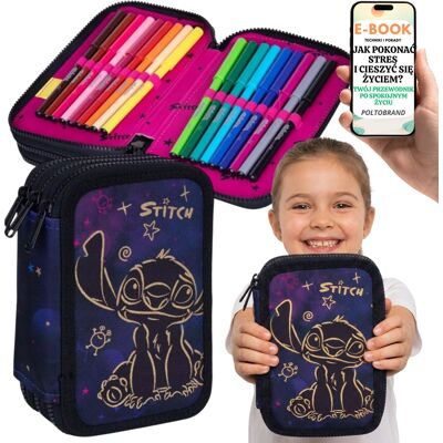 COOLPACK Piórnik Trzykomorowy Lilo I Stitch Z Pełnym Wyposażeniem Dla Córki Syna + E-Book-1 COOLPACK Piórnik Trzykomorowy Lilo I Stitch Z Pełnym Wyposażeniem Dla Córki Syna + E-Book-1