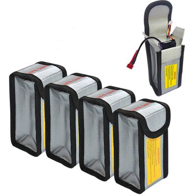 Inny producent Sccsport 4 Szt. Bateria Lipo Ognioodporna Torba Przeciwwybuchowa Pokrowiec Do Przechowywania Bezpieczna Torba 125 Mm, Srebrna, Torba Inny producent Sccsport 4 Szt. Bateria Lipo Ognioodporna Torba Przeciwwybuchowa Pokrowiec Do Przechowywania Bezpieczna Torba 125 Mm, Srebrna, Torba