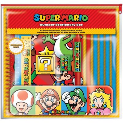 Pyramid Super Mario Zestaw Przyborów Szkolnych Bumper Z Ołówkami I Gumkami Pyramid Super Mario Zestaw Przyborów Szkolnych Bumper Z Ołówkami I Gumkami