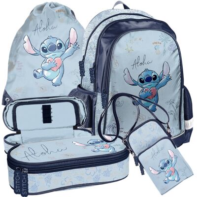 Paso Zestaw Szkolny Plecak Piórnik Torebka Disney Lilo I Stitch Blue Paso Zestaw Szkolny Plecak Piórnik Torebka Disney Lilo I Stitch Blue