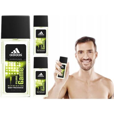 3x ODŚWIEŻAJĄCY DEZODORANT DLA MĘŻCZYZN ANTYPERSPIRANT ADIDAS PURE GAME 3x ODŚWIEŻAJĄCY DEZODORANT DLA MĘŻCZYZN ANTYPERSPIRANT ADIDAS PURE GAME