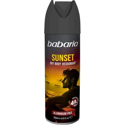 Dezodorant w sprayu dla mężczyzn Ochrona 48h+ bez aluminium Sunset 200ml Dezodorant w sprayu dla mężczyzn Ochrona 48h+ bez aluminium Sunset 200ml