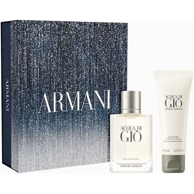 Giorgio Armani Acqua di Gio Pour Homme zestaw woda toaletowa spray 50ml + żel pod prysznic 75ml Giorgio Armani Acqua di Gio Pour Homme zestaw woda toaletowa spray 50ml + żel pod prysznic 75ml