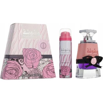 Lattafa Washwasha zestaw EDP spray 100ml + dezodorant spray 50ml Lattafa Washwasha zestaw EDP spray 100ml + dezodorant spray 50ml