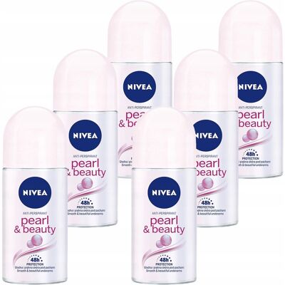Nivea Pearl & Beauty Dezodorant roll on 6*50ml Nivea Pearl & Beauty Dezodorant roll on 6*50ml
