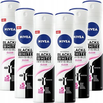 NIVEA WOMAN DEZODORANT INVISIBLE spray 6x150ml NIVEA WOMAN DEZODORANT INVISIBLE spray 6x150ml