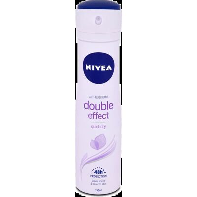 Nivea Double Effect Antyperspirant Spray dla Kobiet - Dezodorant 150ml Nivea Double Effect Antyperspirant Spray dla Kobiet - Dezodorant 150ml