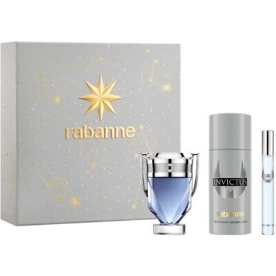 Paco Rabanne Invictus Eau de Toilette 100ml. + Eau de Toilette 10ml. + Deodorant Spray 150ml. ZESTAW Paco Rabanne Invictus Eau de Toilette 100ml. + Eau de Toilette 10ml. + Deodorant Spray 150ml. ZESTAW