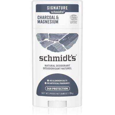 Schmidt's Dezodorant w sztyfcie z węglem aktywnym i magnezem 24h 75 g Schmidt's Dezodorant w sztyfcie z węglem aktywnym i magnezem 24h 75 g