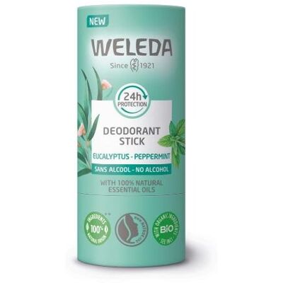WELEDA Dezodorant w sztyfcie eukaliptus-mięta pieprzowa, 50g WELEDA Dezodorant w sztyfcie eukaliptus-mięta pieprzowa, 50g