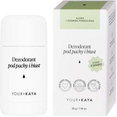 Your Kaya Dezodorant pod Pachy i Biust Aloes i Czarna Porzeczka 35g Your Kaya Dezodorant pod Pachy i Biust Aloes i Czarna Porzeczka 35g