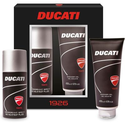 Zestaw DUCATI 1926 męski dezodorant 150ml żel 200ml Tb 150ml Zestaw DUCATI 1926 męski dezodorant 150ml żel 200ml Tb 150ml