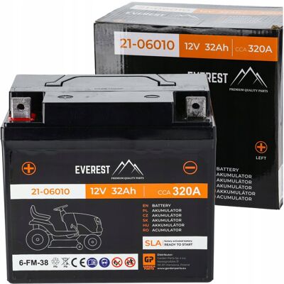 Garden Parts AKUMULATOR DO KOSIARKI TAKTORKA ŻELOWY AGM 12V 32Ah LEWY PLUS DO MTD HONDA Garden Parts AKUMULATOR DO KOSIARKI TAKTORKA ŻELOWY AGM 12V 32Ah LEWY PLUS DO MTD HONDA