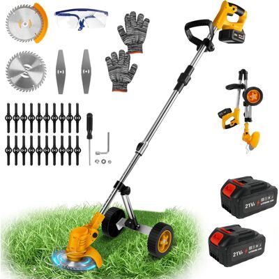 Inny producent Akumulatorowa Podkaszarka 3w1 Zestaw z 3 Ostrzami i 2 Bateriami 18V Inny producent Akumulatorowa Podkaszarka 3w1 Zestaw z 3 Ostrzami i 2 Bateriami 18V
