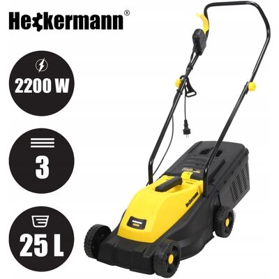 Heckermann KOSIARKA ELEKTRYCZNA MOCNA PODKASZARKA DO TRAWY LEKKA 30cm 25L 2200W Heckermann KOSIARKA ELEKTRYCZNA MOCNA PODKASZARKA DO TRAWY LEKKA 30cm 25L 2200W