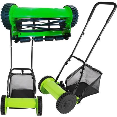 Realne Ceny Kosiarka Ręczna Bębnowa Mechaniczna Wrzecionowa Pchana Z Koszem 16' 40 cm Realne Ceny Kosiarka Ręczna Bębnowa Mechaniczna Wrzecionowa Pchana Z Koszem 16' 40 cm