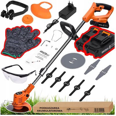 KRAFT&DELE Podkaszarka akumulatorowa kd5124 1000w 2x 3AH 11500 rpm bezprzewodowa lekka KRAFT&DELE Podkaszarka akumulatorowa kd5124 1000w 2x 3AH 11500 rpm bezprzewodowa lekka