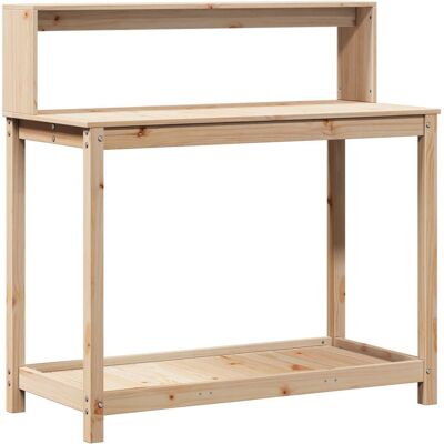 VMP Stolik Ogrodniczy Z Półkami, 108x50x109,5 Cm, Drewno Sosnowe VMP Stolik Ogrodniczy Z Półkami, 108x50x109,5 Cm, Drewno Sosnowe