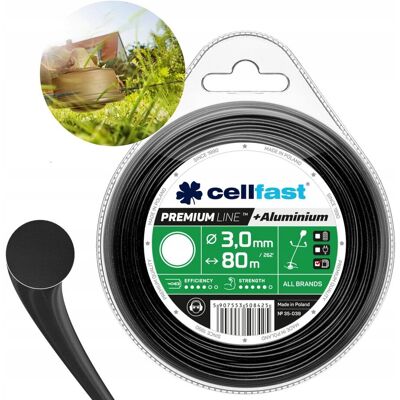 Żyłka Tnąca Cellfast Premium, 3x80 M Żyłka Tnąca Cellfast Premium, 3x80 M