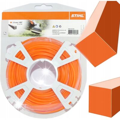 STIHL Żyłka Linka Tnąca Do Kosy Podkaszarki 2.4mm 41m Kwadrat Mocna Oryginał STIHL Żyłka Linka Tnąca Do Kosy Podkaszarki 2.4mm 41m Kwadrat Mocna Oryginał