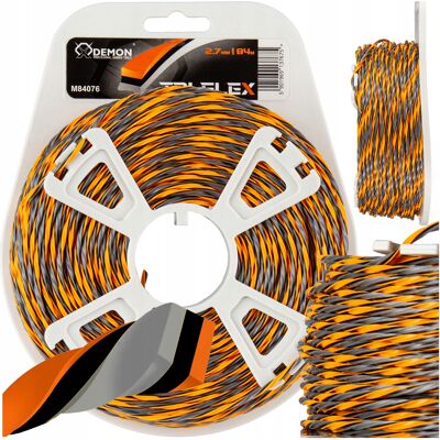 Żyłka Tnąca Do Kosy Spalinowej Podkaszarki Demon Tri-Flex 2.7mm 84m Żyłka Tnąca Do Kosy Spalinowej Podkaszarki Demon Tri-Flex 2.7mm 84m